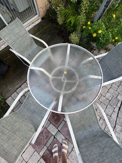 Outdoor Patio Table and Chair Set