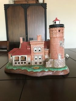 LEFTON limited edition mackinac point light . Lighthouse. Limited edition.