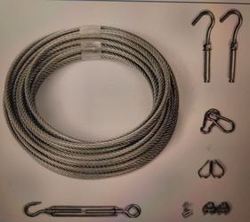 MAGZO 304 Stainless Steel Adjustable Clothesline - 30ft