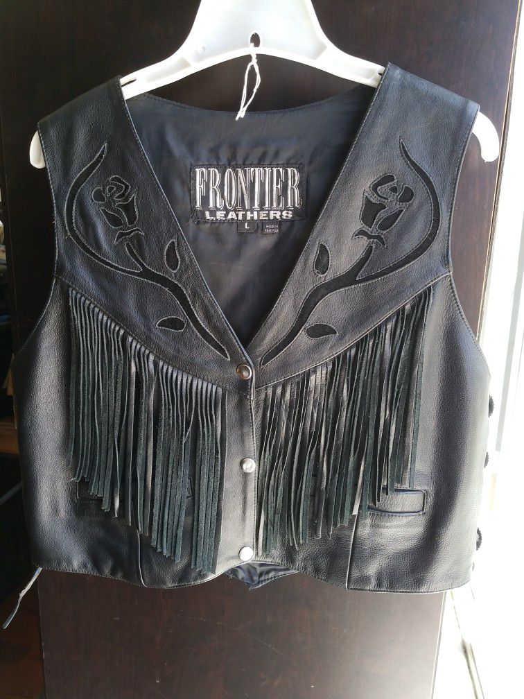 Leather Woman's Vest