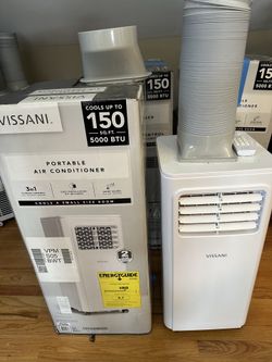 Vissani 5,000 BTU Portable Air Conditioner – Like New w/ Box & Accessories