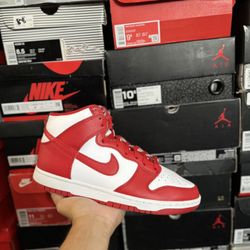 Nike Dunk High Championship White Red size 10.5 VNDS