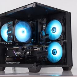 Powerful Black Gaming PC RTX 3060, AMD 3500x, 16GB DDR4, 512GB NVMe SSD, RGB,WiFi,Bluetooth