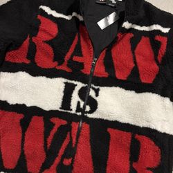 WWE Raw Is War Chalk Line Sherpa Jacket 