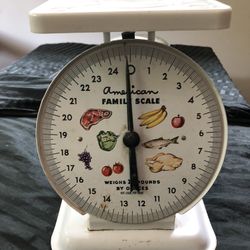 Vintage American Family Scale Mid-Century Metal-Plastic 