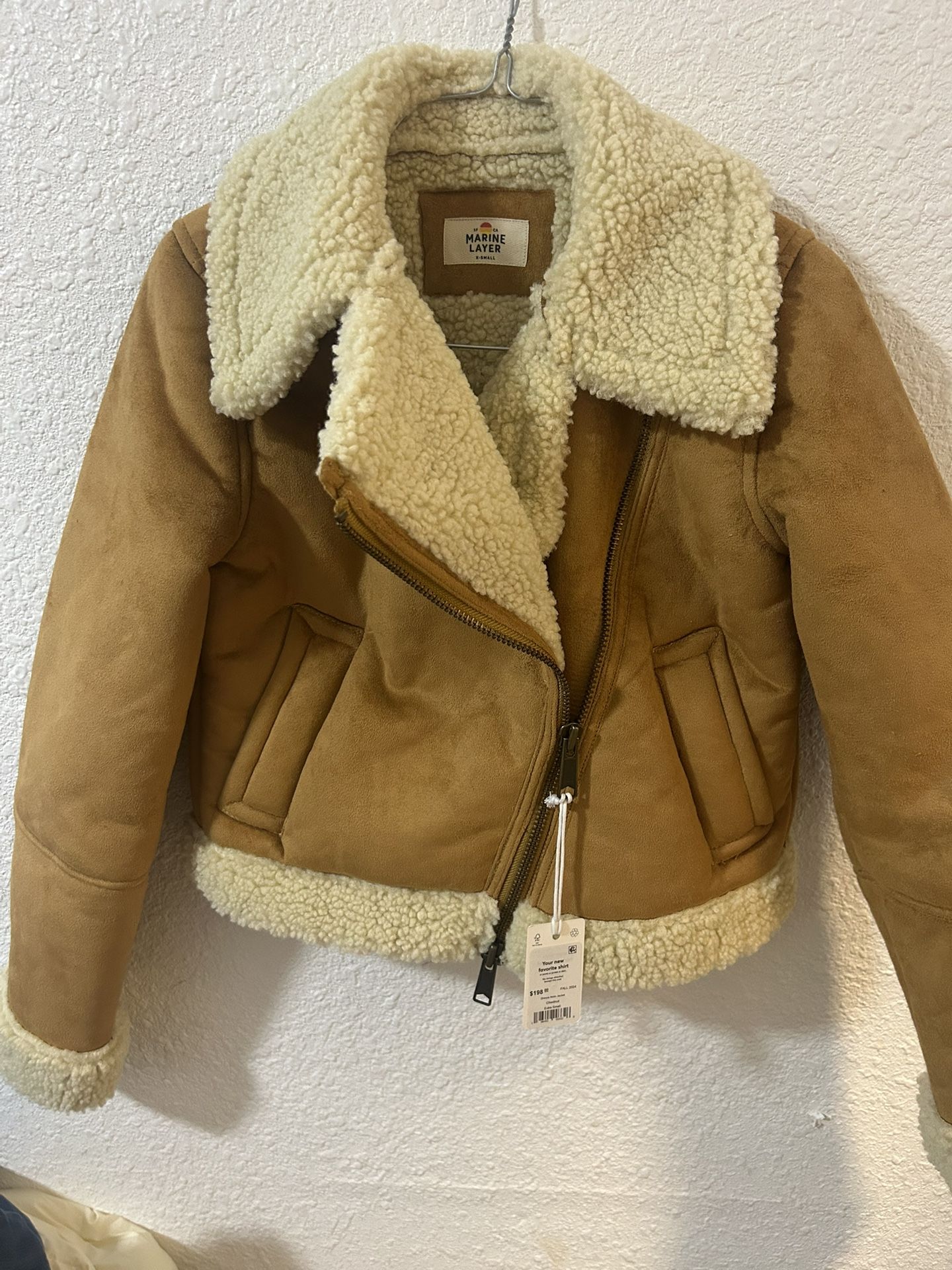 Sherpa Moto Jacket Chestnut XS