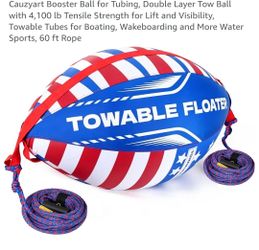 Towable floater tube ball