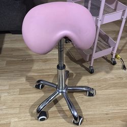 Pink Rolling saddle Adjustable