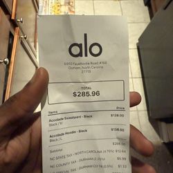 Black mens alo sweatsuit 