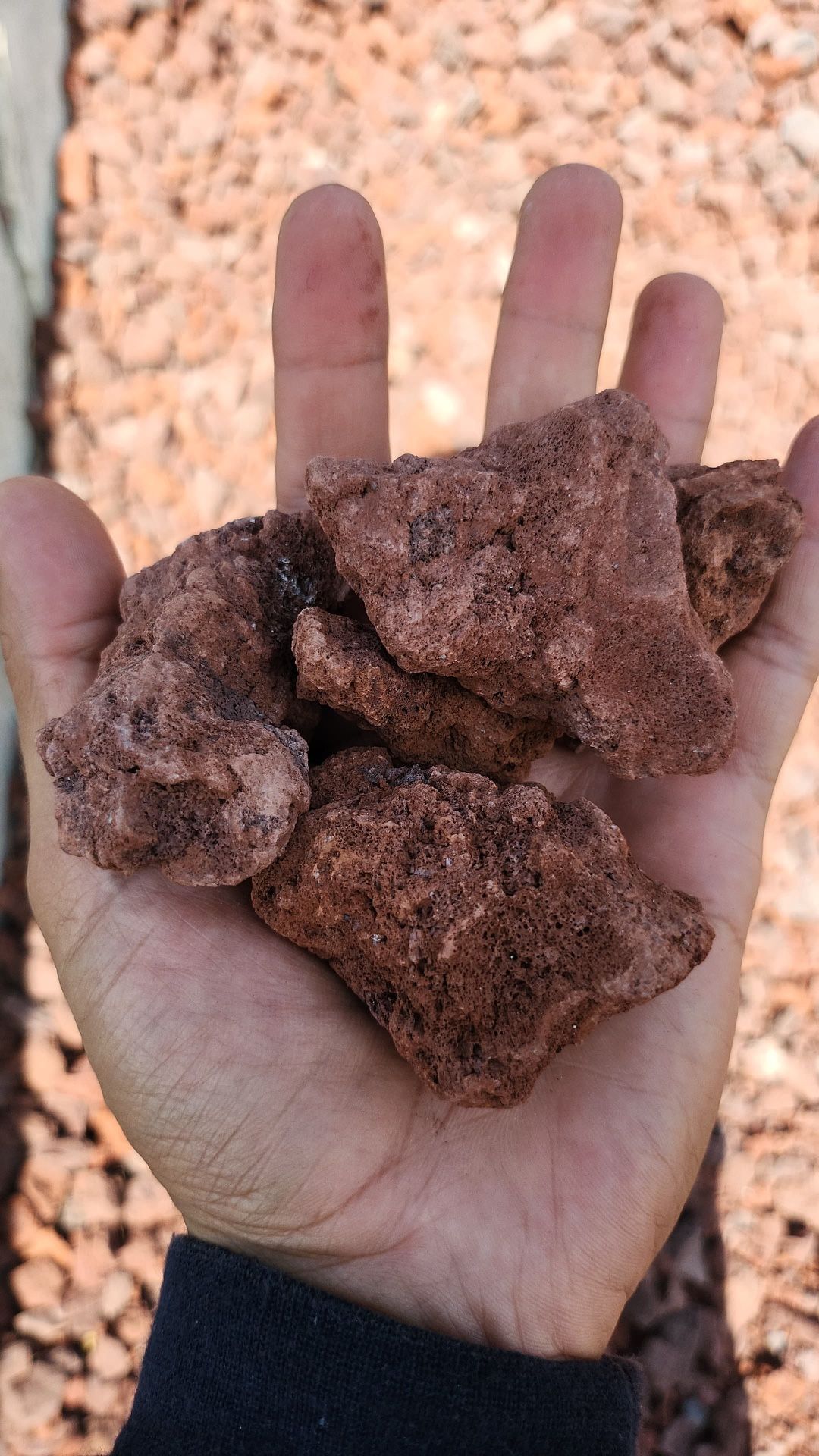 Red Lava Rock - Yard