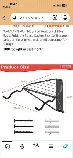 Wall scooter/bike rack
