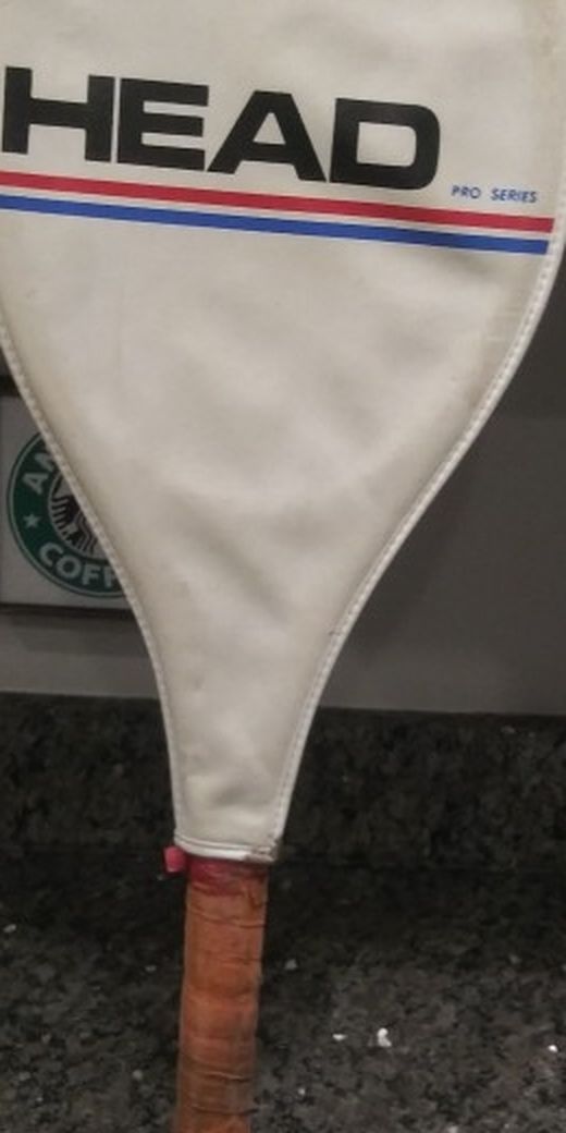 Used Head Pro Series Tennis Racket White Vintage Used Head Pro Series Tennis Racket White Case/Cover. G