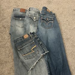 Low rise Bootcut Jeans And Short
