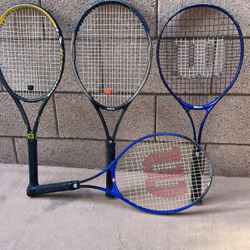 Tennis Rackets And Carry Bags