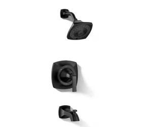 Kohler Rubicon 1-Handle 3-Spray Tub and Shower Faucet in Matte Black (Valve Included)