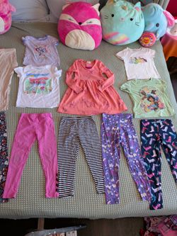 Girls size 7-8 Clothing Bundle Tops and Leggings