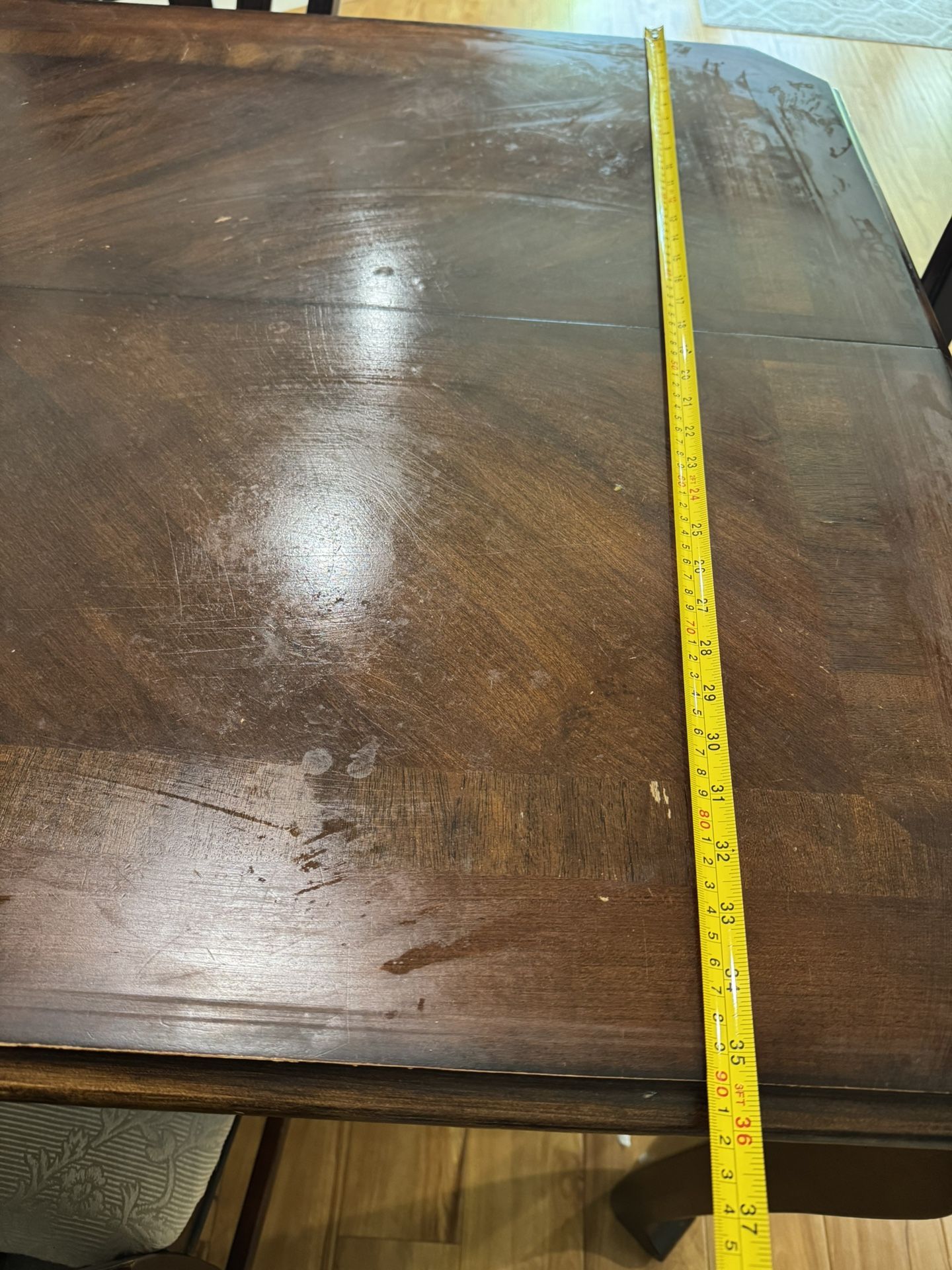 Wooden Dining Table And 4 Chairs