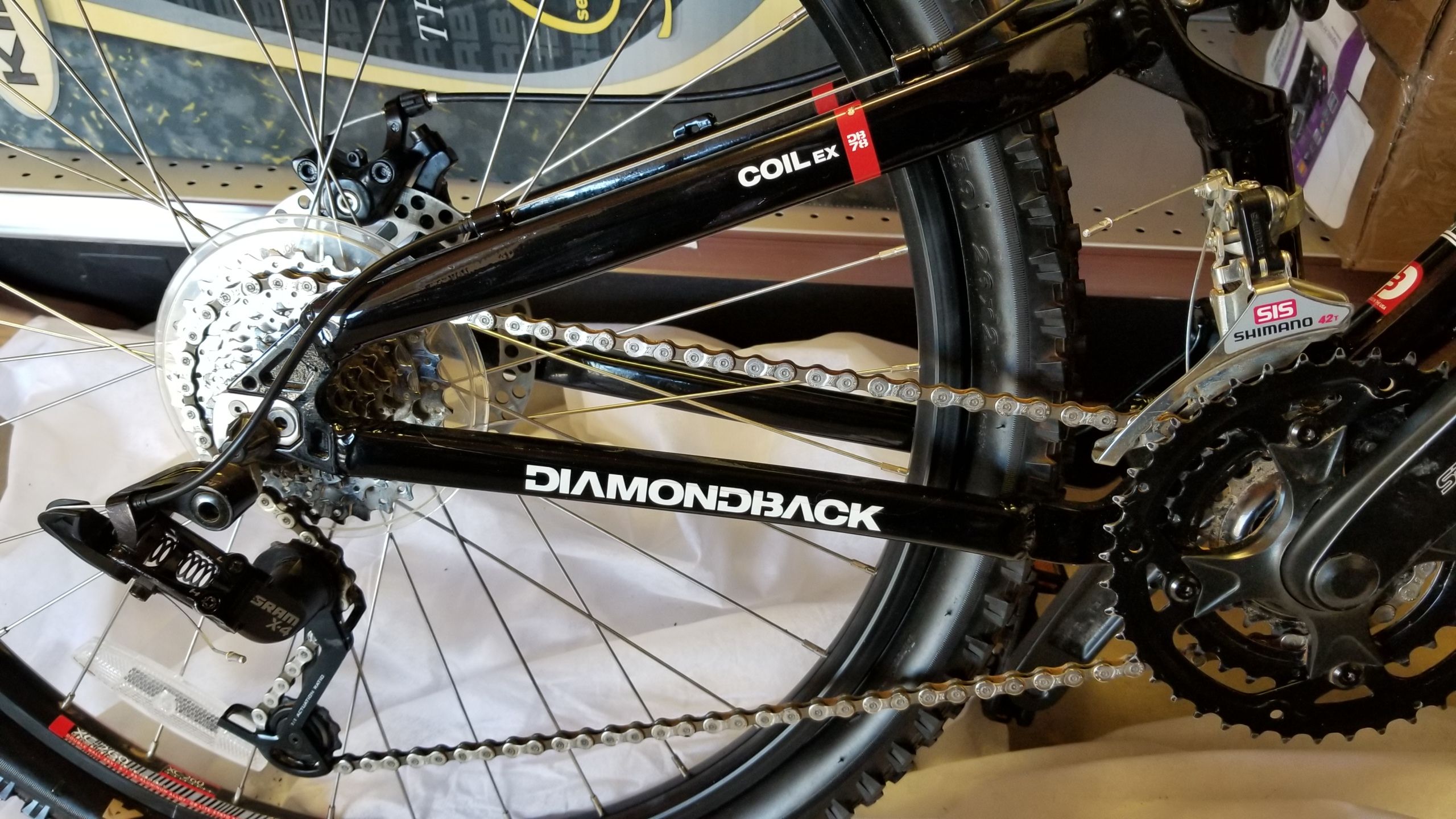 Diamondback Mountain Bike Coil Ex Black 18" Frame 26" wheels for Sale