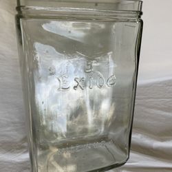 Vintage Glass Battery Jar