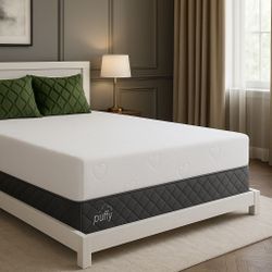 Queen Size Mattress Memory Foam Puffy Of 12” Inches Thick Firm New From Factory Wrapped in Plastic Same Day Delivery 