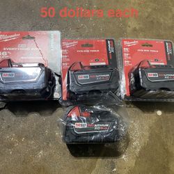 Milwaukee M18 Batteries For Sale