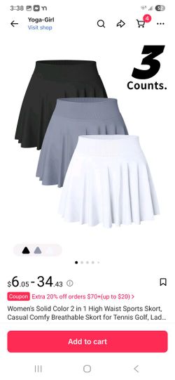 High Waisted Flowy Skorts