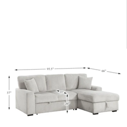 Sofa bed couch beige living spaces