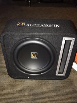 Alphasonik 12” speaker & PM1600DE class D block amplifier