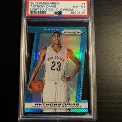 2013 Panini Prizm Anthony Davis Light Blue Die Cut Prizm
