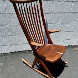 Mid Century Studio Crafted Rocking Chair John Kappel Glenn of California