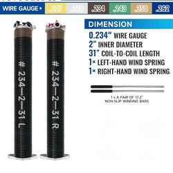Garage door torsion springs