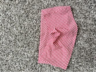 Women’s checkered tube crop top L