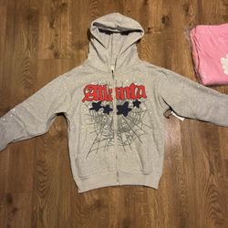 Zip Up Spider Hoodie( Medium)