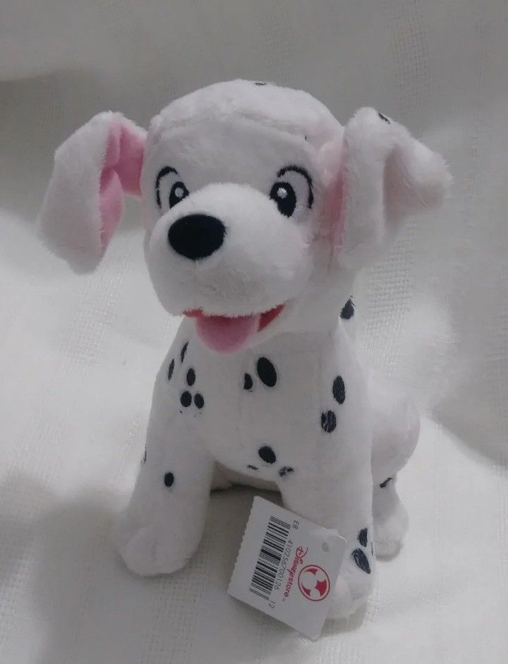 Disney Store Fireman Firefighter 101 Dalmatians LUCKY Bean Bag Plush Doll