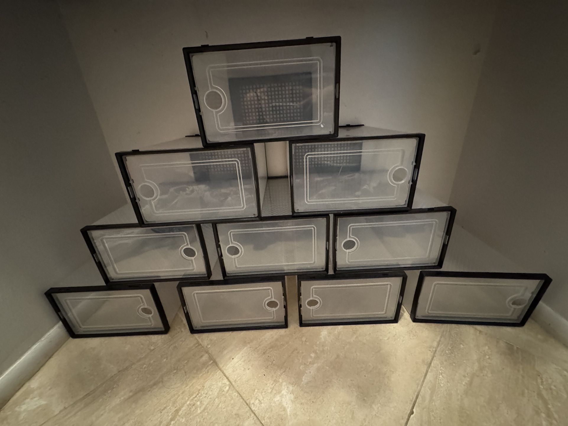 Plastic Organizer Shoe Bins