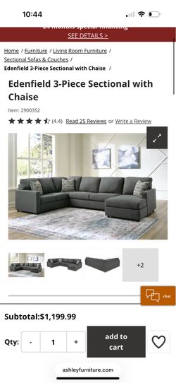 3-Piece sectional couch for sale