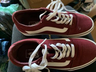 Burgundy Vans
