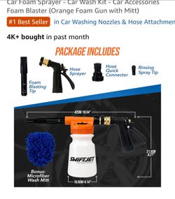 SwiftJet Car Foam Sprayer Wash Kit