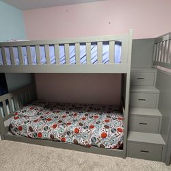 PENDING Twin Bunk Bed With Storage