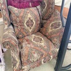 Southwest chair & Book shelves