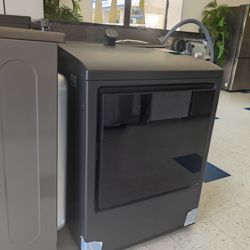 New 7.3 cu. ft. Vented SMART Electric Dryer in Matte Black with EasyLoad Door and Sensor Dry Tech