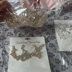 Tiaras With Necklace Earring’s 