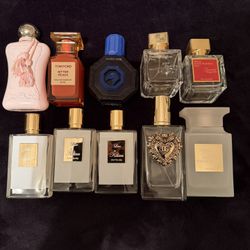 10 PERFUME EMPTY BOTTLES 