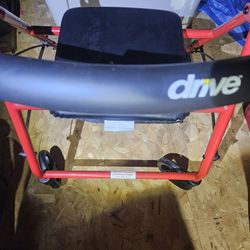 Low Price- Drive Medical Duet Dual Function Transport Wheelchair Walker 