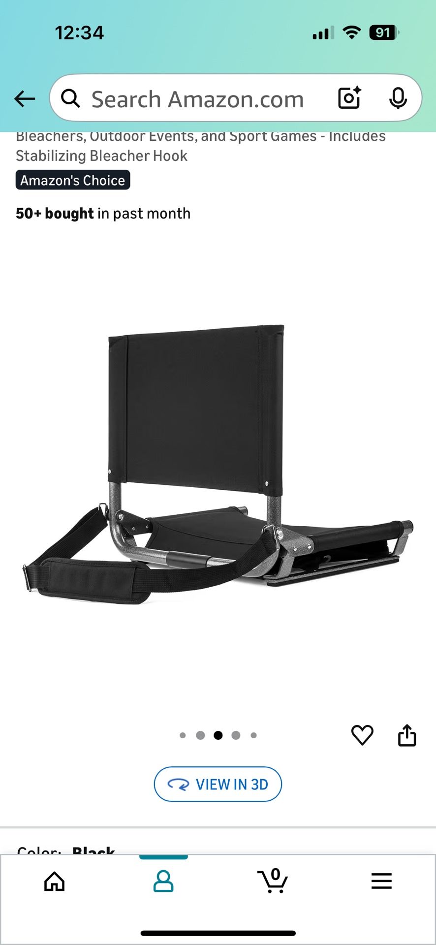 Cascade Mountain Tech Stadium Chair