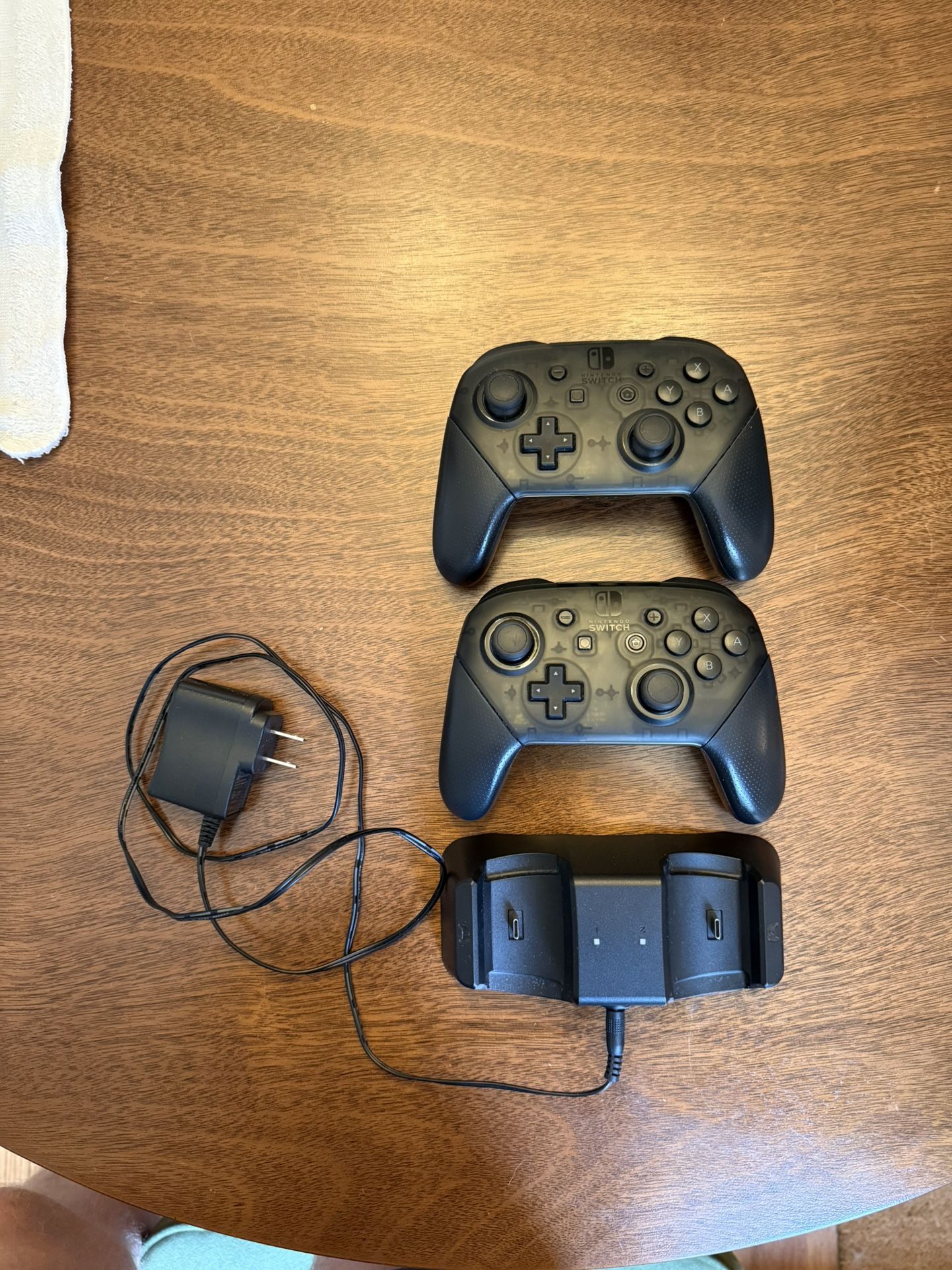 Nintendo Switch Pro Controllers with 2 Controller Charging Dock