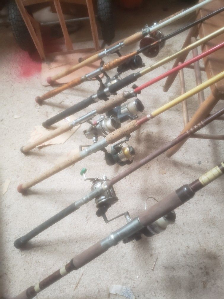 Fishing Rods And Reels, $20 Each