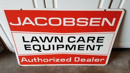 Jacobsen 2 sided metal sign $150 obo