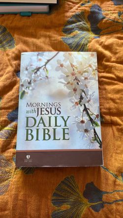 Mornings with Jesus Daily Bible HCSB brand new-$10 obo must go!