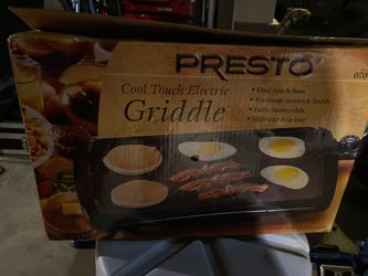 Cool touch electric griddle